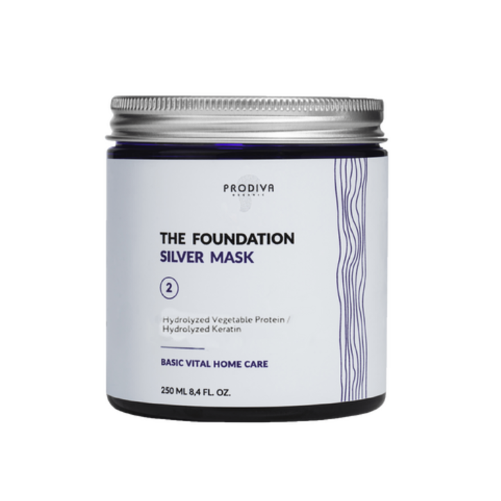 PRODIVA, Маска для осветленных волос The Foundation Silver Mask, 250 мл.