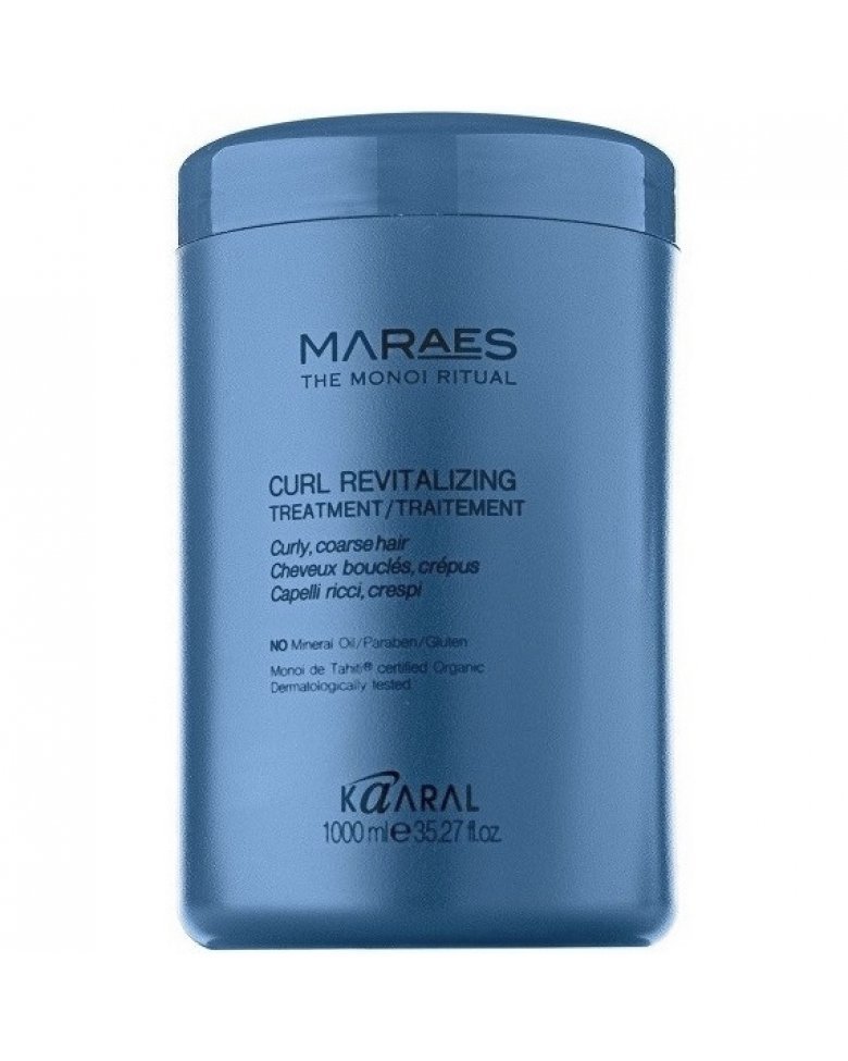KAARAL, Восстанавливающий кондиционер для вьющихся волос Maraes Curl Revitalizing Treatment, 1000 мл.