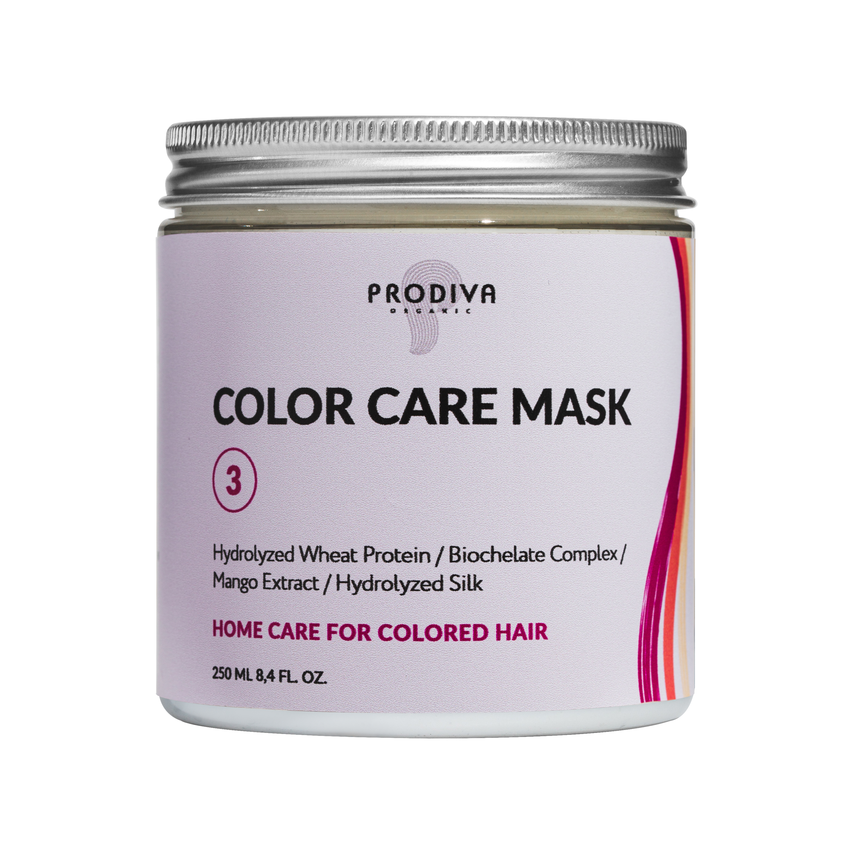 PRODIVA, Маска с протеинами для окрашенных волос Color Care, 250 мл.