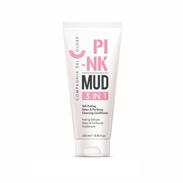 COMPAGNIA DEL COLORE, Очищающая глина 3 в 1 с растительными гранулами Pink Mud, 250 мл.