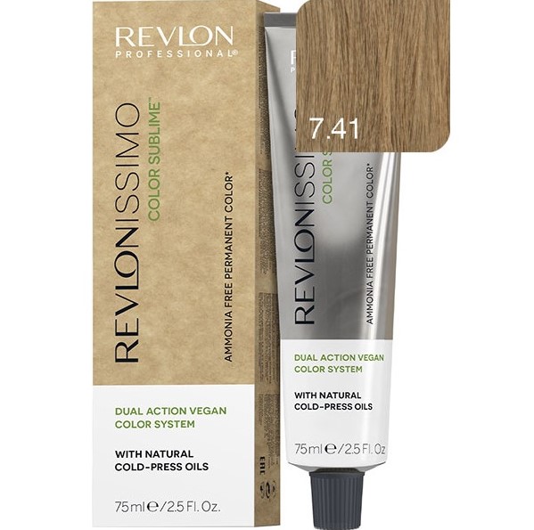 REVLON, Краска для волос Revlonissimo Color Sublime 7.41, 75 мл.