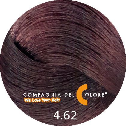 Стойкая низкоаммиачная краска для волос 4/62, 100 мл.