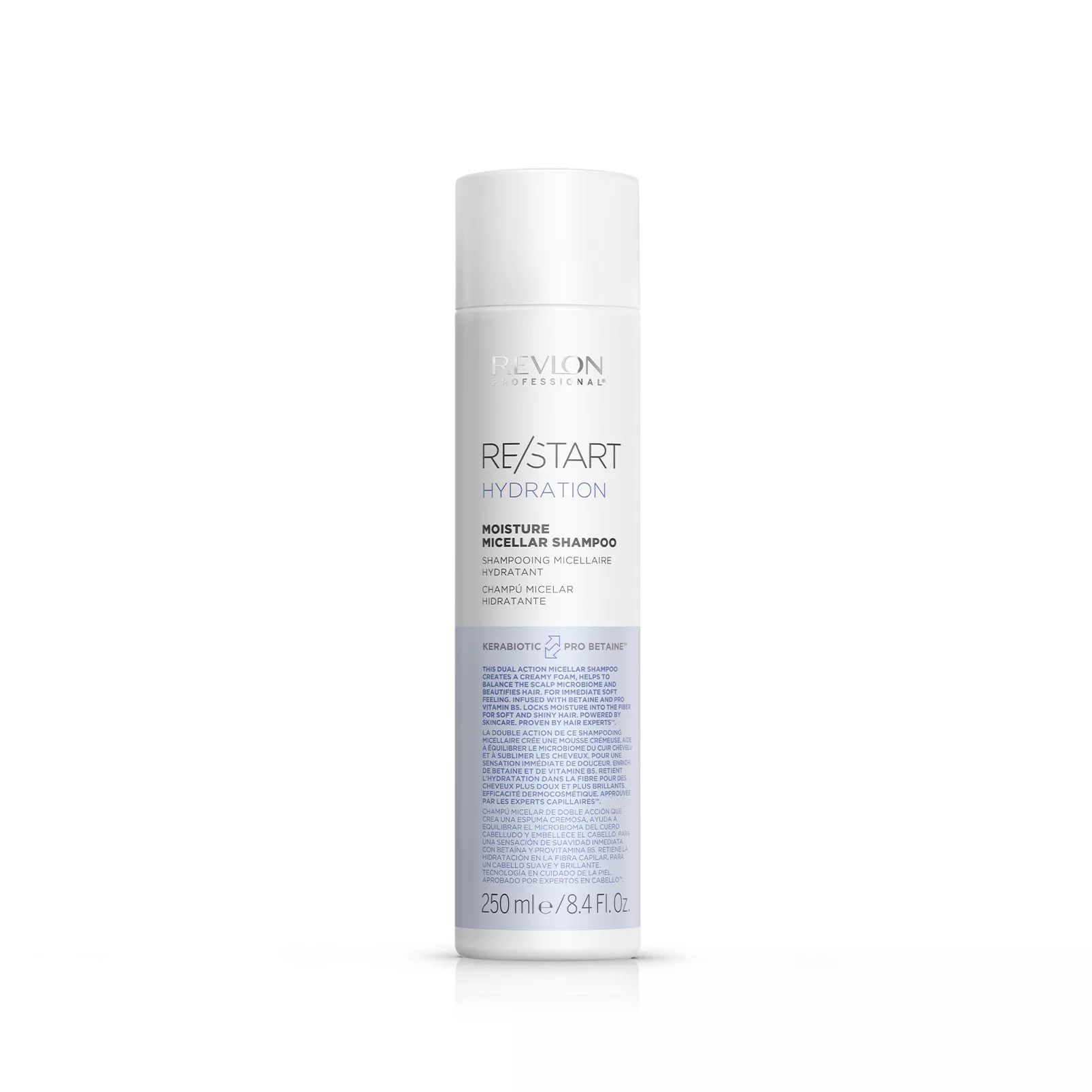 REVLON, Мицеллярный шампунь для нормальных и сухих волос Restart Hydration, 250 мл.