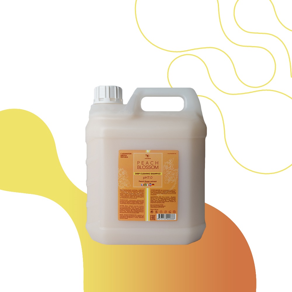 NANO BRAZIL, Шампунь глубокой очистки Deep Cleaning Shampoo Peach Blossom pH 7, 4200 мл.