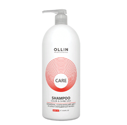 OLLIN, Шампунь сохраняющий цвет и блеск окрашенных волос Ollin Care, 1000 мл.