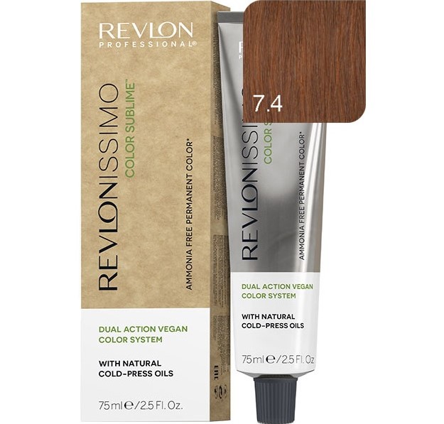 REVLON, Краска для волос Revlonissimo Color Sublime 7.4, 75 мл.