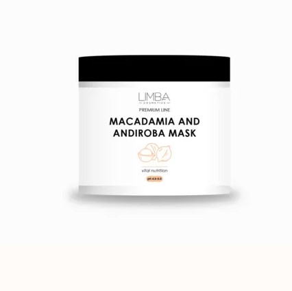 LIMBA, Питательная маска для волос Premium Line Macadamia and Andiroba mask, 500 гр.