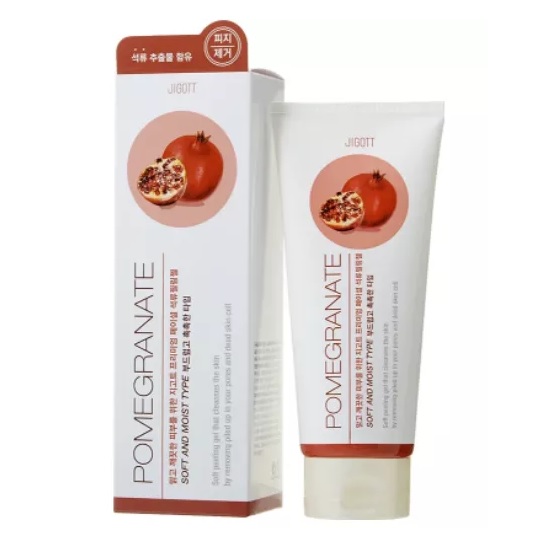 JIGOTT, Пилинг-гель с экстрактом граната Premium Facial Pomegranate Peeling Gel, 180 мл.