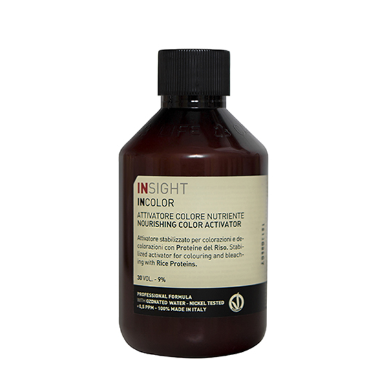 INSIGHT, Протеиновый активатор для окрашивания и обесцвечивания волос Incolor Attivatore Colore Nutriente 9%, 150 мл.