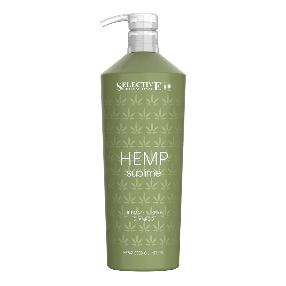 SELECTIVE, Шампунь увлажняющий для сухих и поврежденных волос Hemp Sublime, 1000 мл.