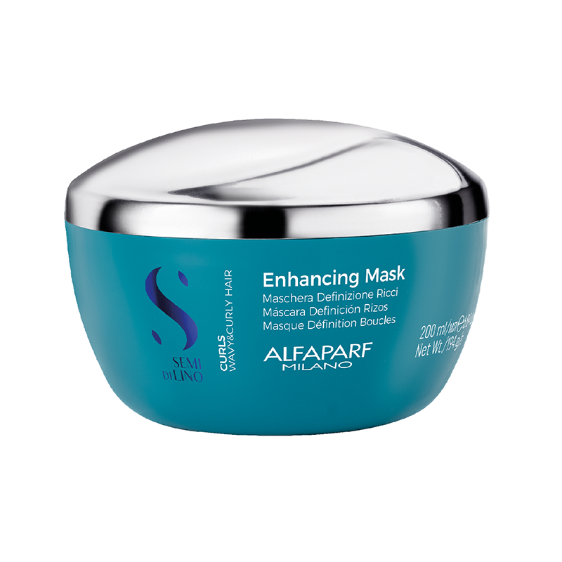 ALFAPARF MILANO, Маска для кудрявых и вьющихся волос Enhancing Mask Semi Di Lino Curls, 200 мл.