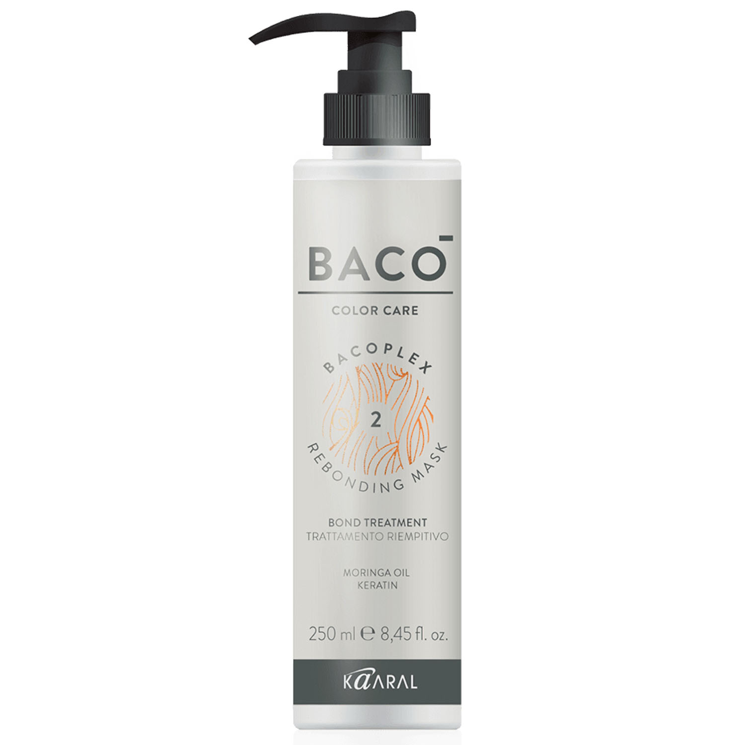 KAARAL, Реконструирующая маска для волос Bacoplex Rebonding Mask Baco, 250 мл.