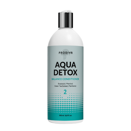 PRODIVA, Смягчающий детокс-кондиционер для волос и кожи головы PH 4,0 Balance Conditioner Aqua Detox, 500 мл.