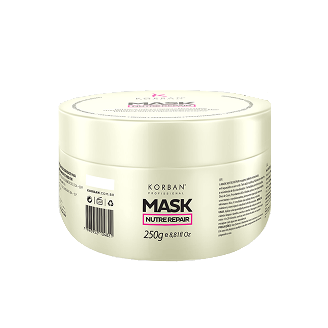 KORBAN, Питательная маска без пигмента Nutre Repair Mask, 250 гр.