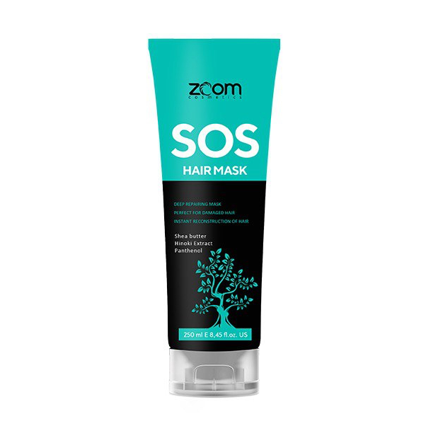 ZOOM, Маска восстанавливающая для волос SOS, 250 мл.