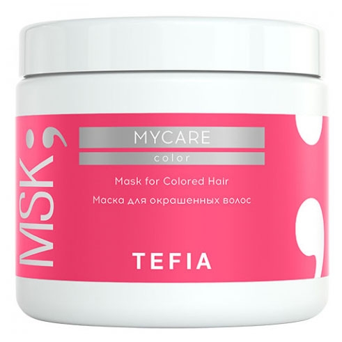 TEFIA, Маска для окрашенных волос Color Mycare, 500 мл.