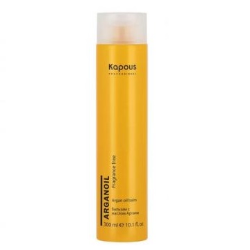 KAPOUS, Бальзам для волос с маслом Арганы Fragrance Free Arganoil, 300 мл.