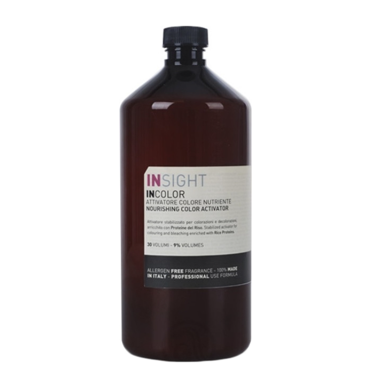 INSIGHT, Протеиновый активатор для окрашивания и обесцвечивания волос Incolor Attivatore Colore Nutriente 9%, 900 мл.