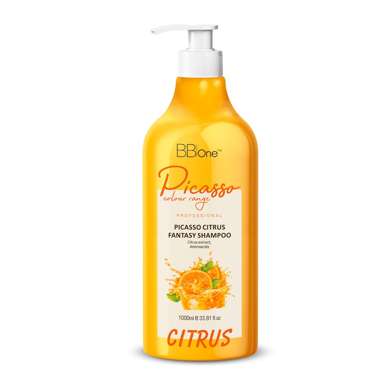 BB ONE, Шампунь для волос Citrus Fantasy Shampoo Picasso Home Care Repair, 1000 мл.