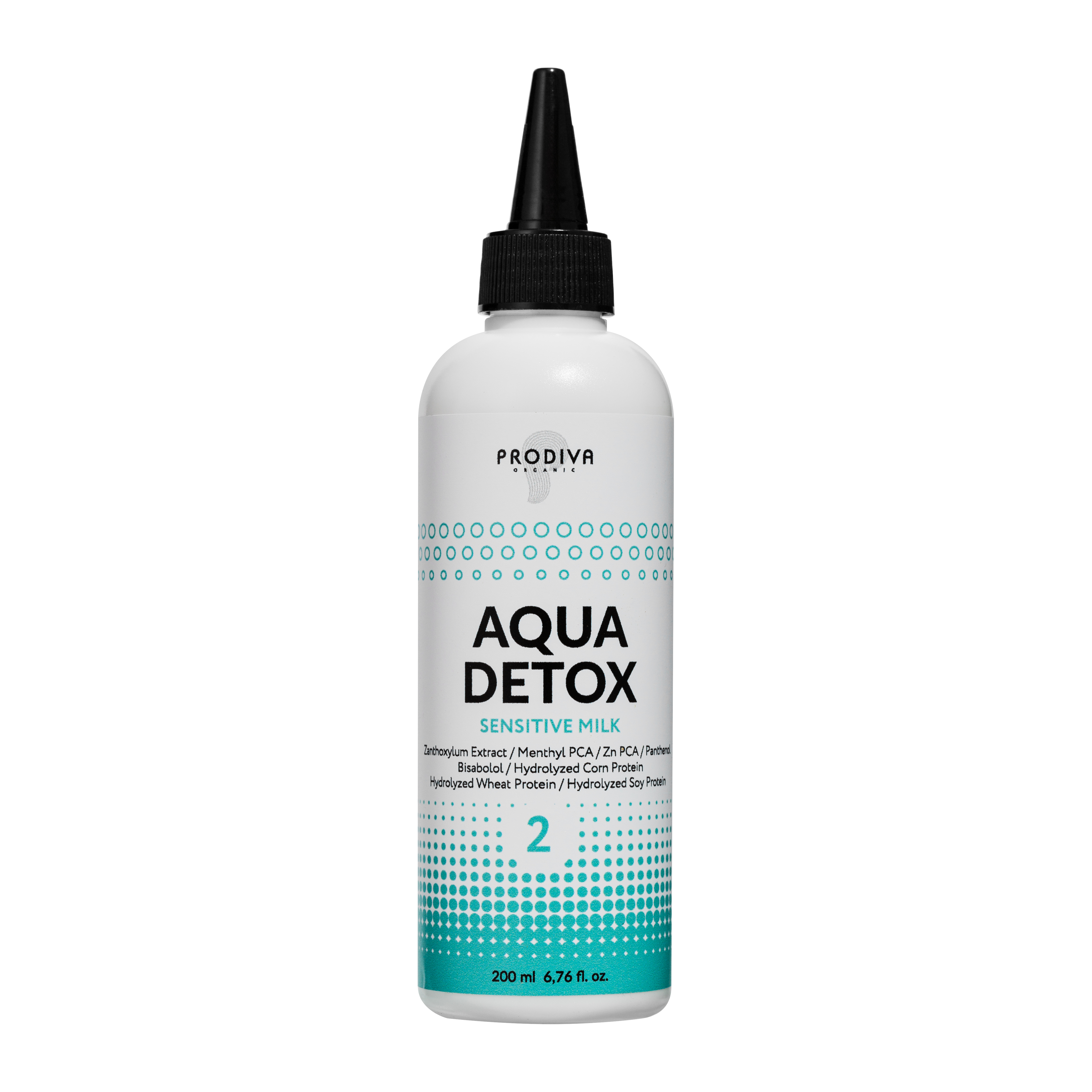 PRODIVA, Успокаивающее молочко-детокс для кожи головы Sensitive Milk Aqua Detox, 200 мл.