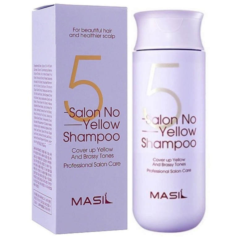 MASIL, Тонирующий шампунь против желтизны волос 5 Salon No Yellow Shampoo, 150 мл.
