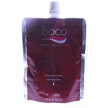 Осветляющий крем с натуральными минеральными маслами Bleach Hair Cream Baco, 250 мл.
