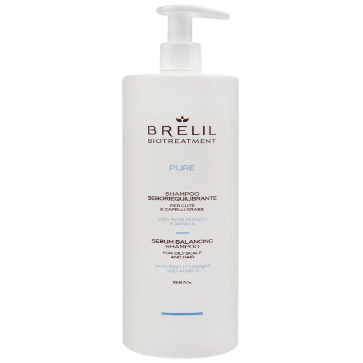 BRELIL, Деликатный восстанавливающий шампунь для волос Biotreatment Pure, 1000 мл.