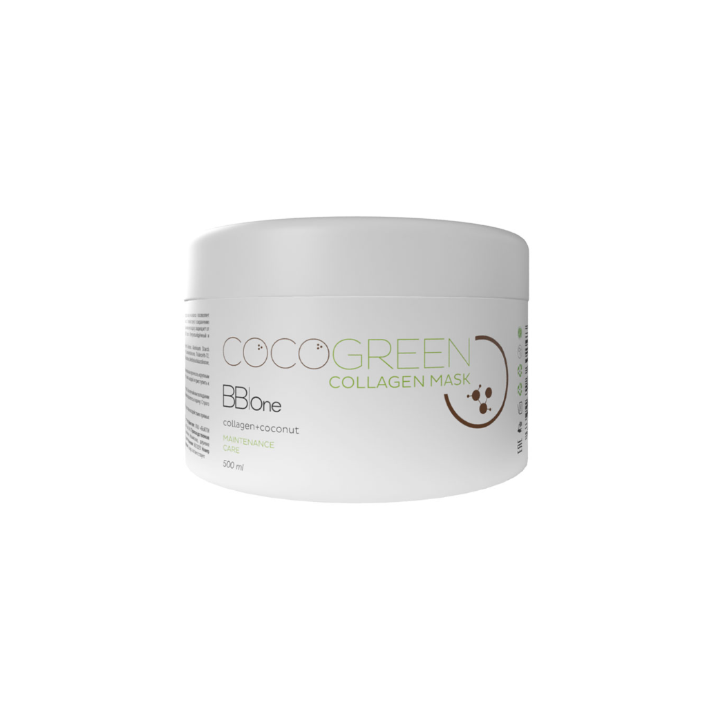 BB ONE, Коллагеновая маска для волос CoCoGreen Collagen Mask, 500 мл.