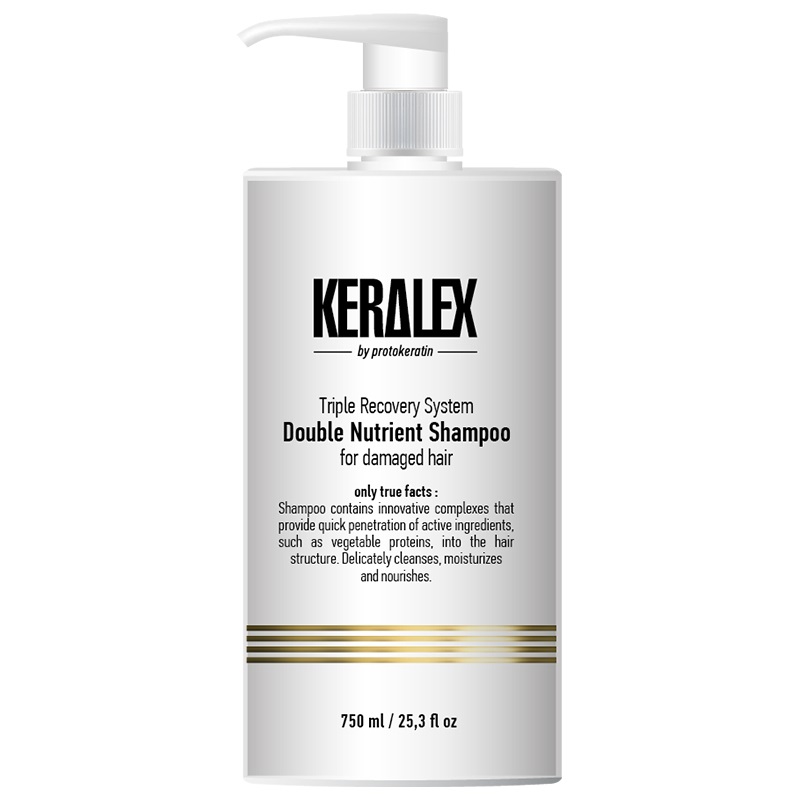 PROTOKERATIN, Шампунь дуо-питание высокоинтенсивный Keralex Double Nutrient Shampoo, 750 мл.