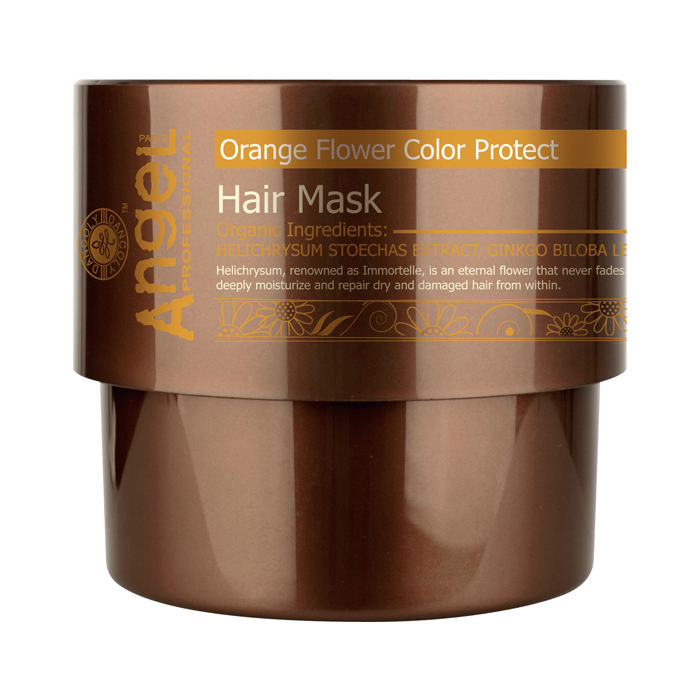 Защитная маска Сияющий цвет для окрашенных волос с цветком апельсина Provence, 500 мл.