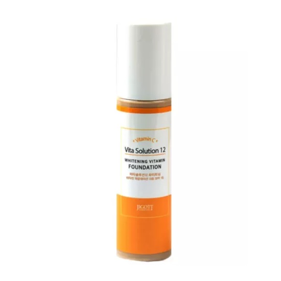 JIGOTT, Тональный крем Vita Solution 12 Whitening Vitamin Foundation № 13, 100 мл.