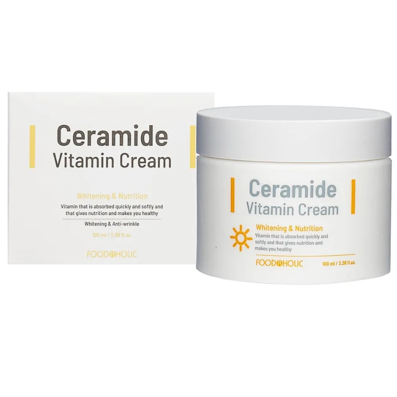 FOODAHOLIC, Антивозрастной функциональный крем для лица с керамидами Ceramide Vitamin Cream, 100 мл.