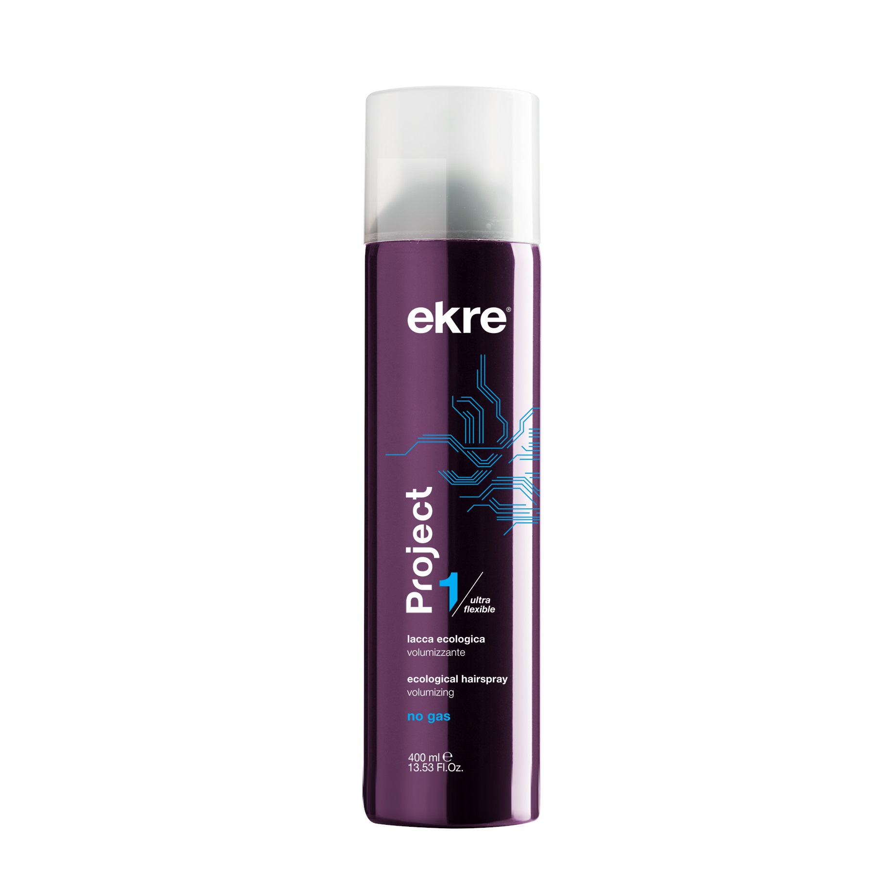 EKRE, Эко-лак для объема волос Eco Volumising Hairspray Flexible Fix Project, 400 мл.