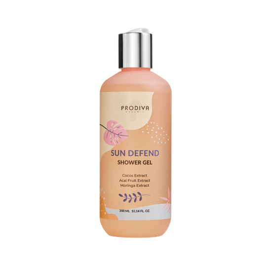 PRODIVA, Расслабляющий гель для душа Shower Gel Sun Defend, 300 мл.