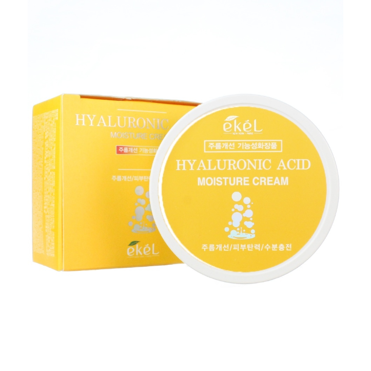 EKEL, Увлажняющий крем для лица с гиалуроновой кислотой Moisture Cream Hyaluronic Acid, 100 гр.