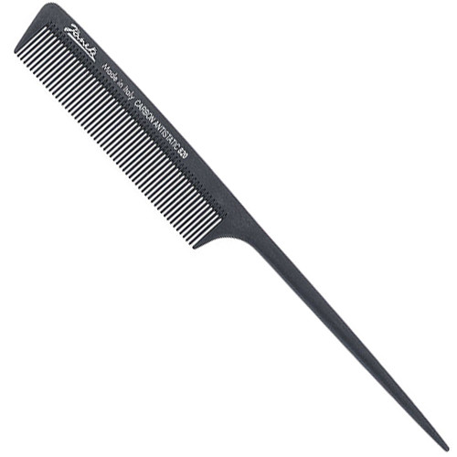 JANEKE, Расческа для волос с длинной ручкой Carbon, 21.7 см.