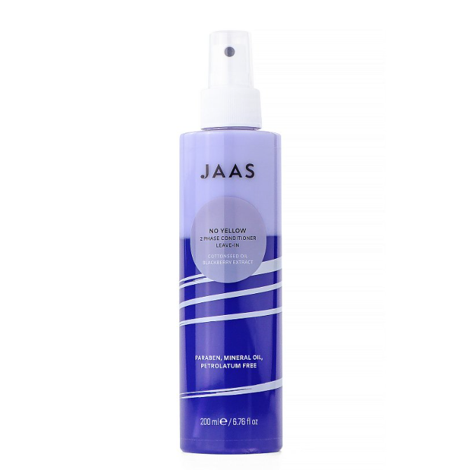 JAAS, Кондиционер для волос несмываемый двухфазный  NO YELLOW 2 Phase Leave-in Conditioner, 200 мл.