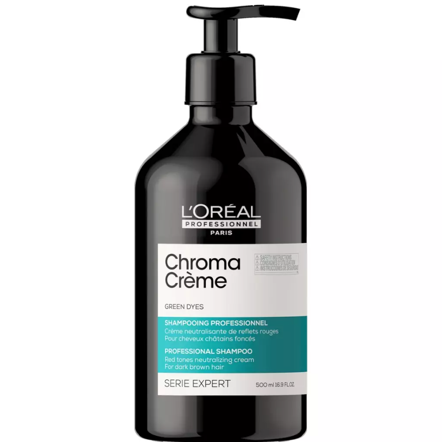 L'OREAL, Шампунь с зеленым пигментом Chroma Creme, 500 мл.