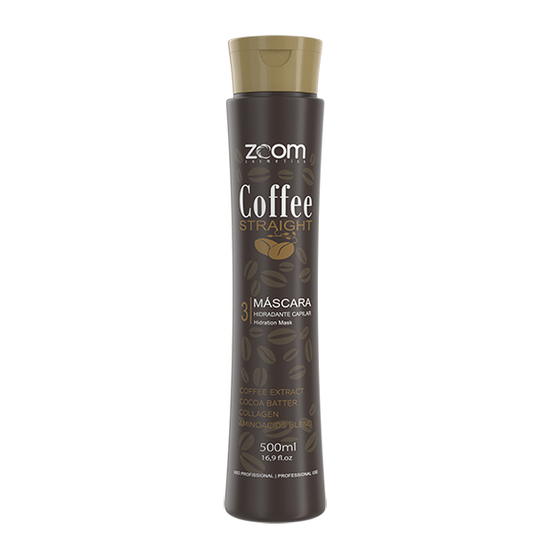 ZOOM, Маска ультра-блеск для волос Coffee Straight, 500 мл.
