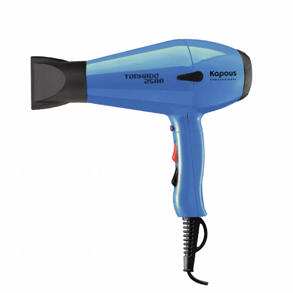 KAPOUS, Профессиональный фен для волос Tornado 2500 Blue.