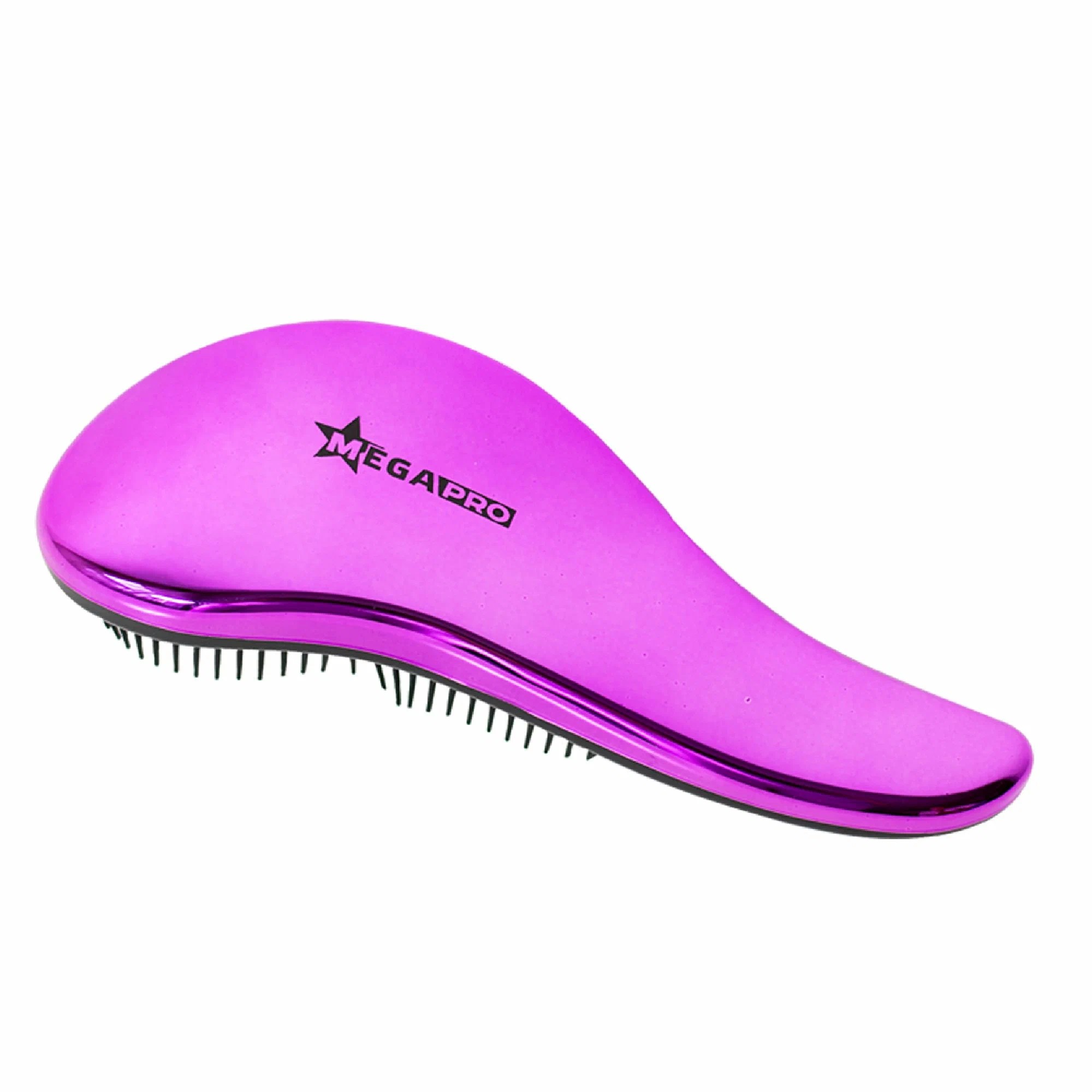 MEGAPRO, Расческа для распутывания волос Detangling Hair Brush Purple, 1 шт.