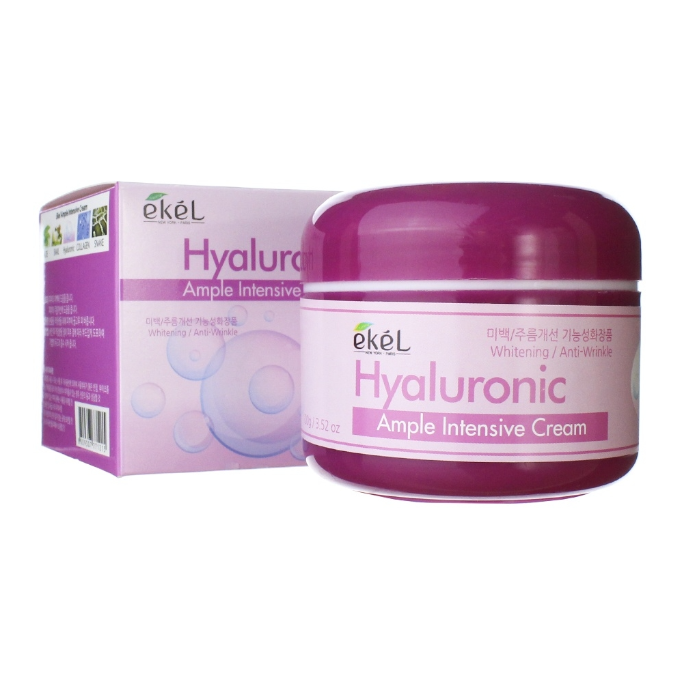 EKEL, Крем для лица с гиалуроновой кислотой Ample Intensive Cream Hyaluronic Acid, 100 гр.