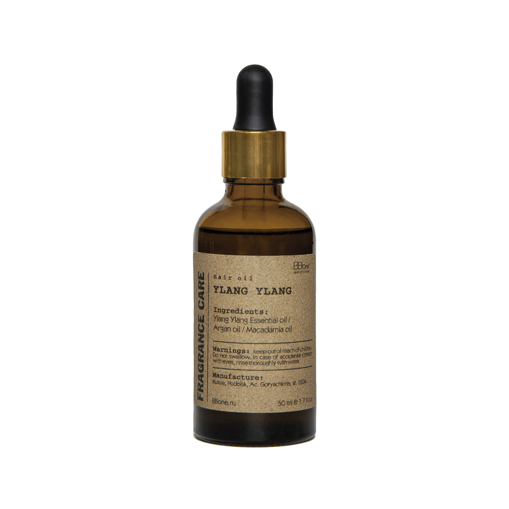 BB ONE, Парфюмированное масло для волос Hair Oil Ylang Ylang Fragrance Care, 50 мл.