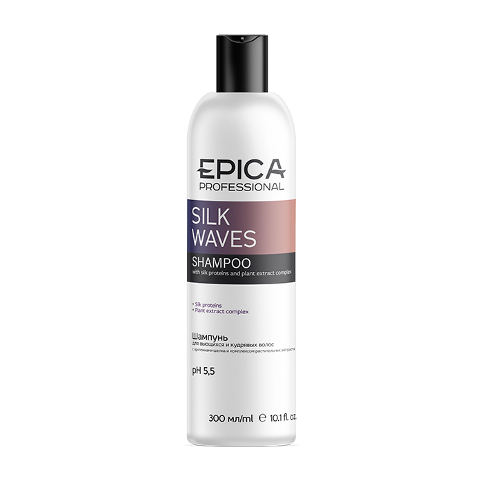 EPICA, Шампунь для вьющихся и кудрявых волос Silk Waves, 300 мл.