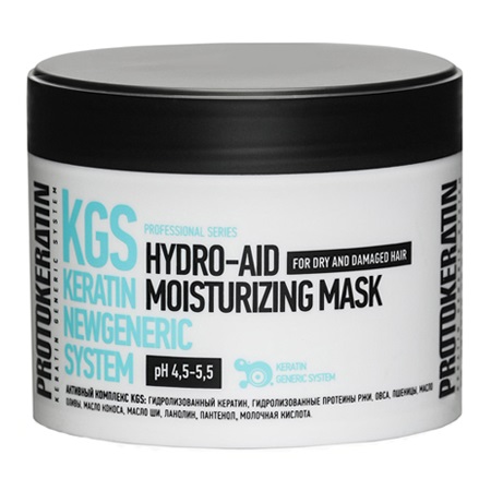 PROTOKERATIN, Экспресс-маска увлажнение для жестких сухих волос Hydro-Aid Moisturizing Mask, 250 мл.