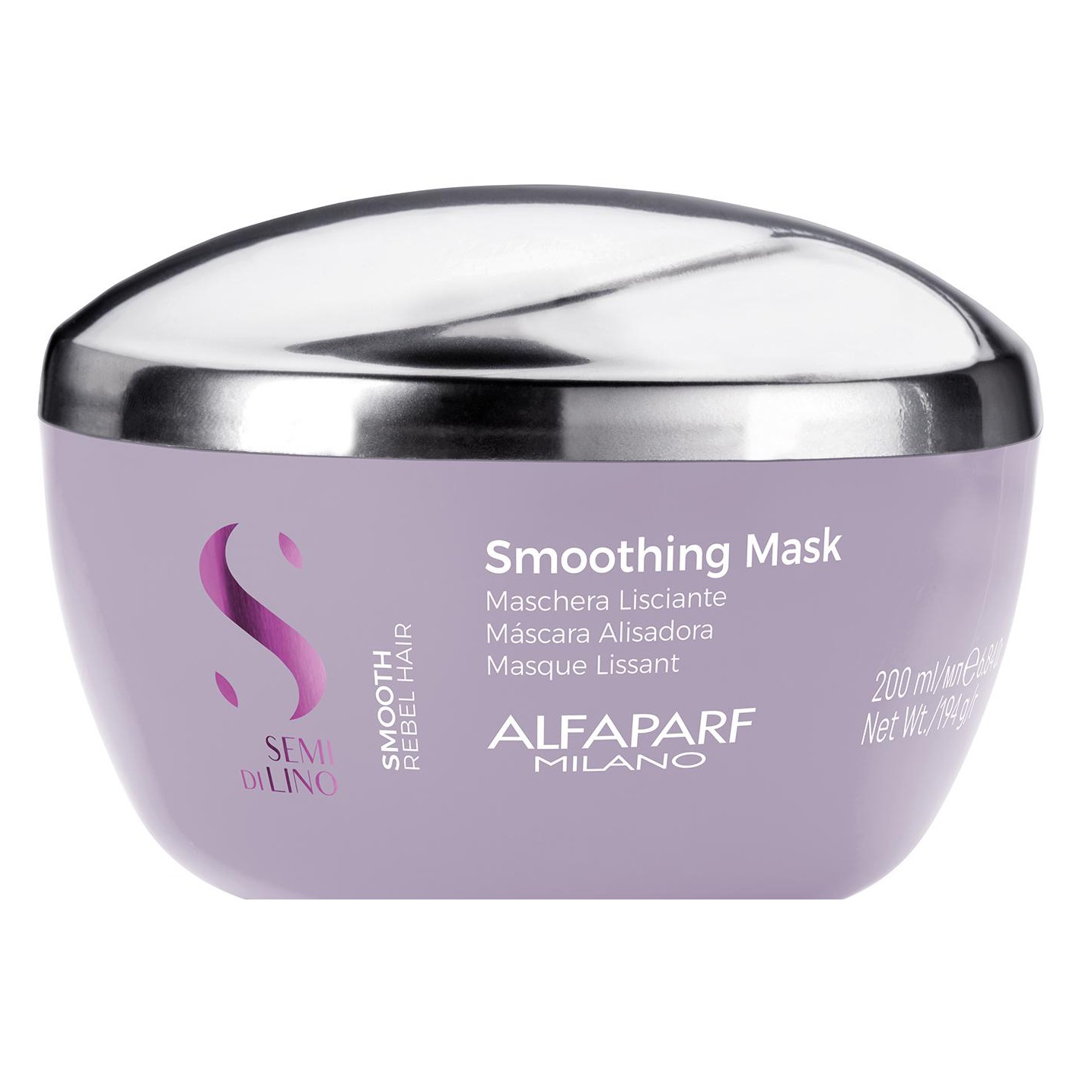 ALFAPARF MILANO, Разглаживающая маска для непослушных волос Smoothing Mask Semi Di Lino Smooth, 200 мл.