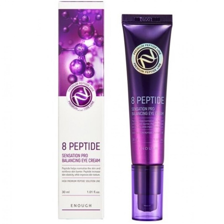 ENOUGH, Омолаживающий крем для глаз с пептидами Premium 8 Peptide Sensation Pro Balanci Eye, 30 мл.