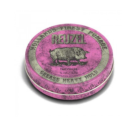 REUZEL, Розовая помада сильной фиксации Grease Heavy Hold Pink Pomade Pig, 113 г.