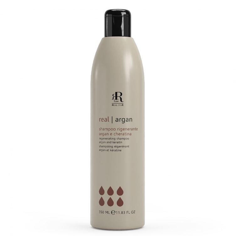 RR LINE, Восстанавливающий шампунь для волос «Аргана и кератин» Argan Star, 350 мл.