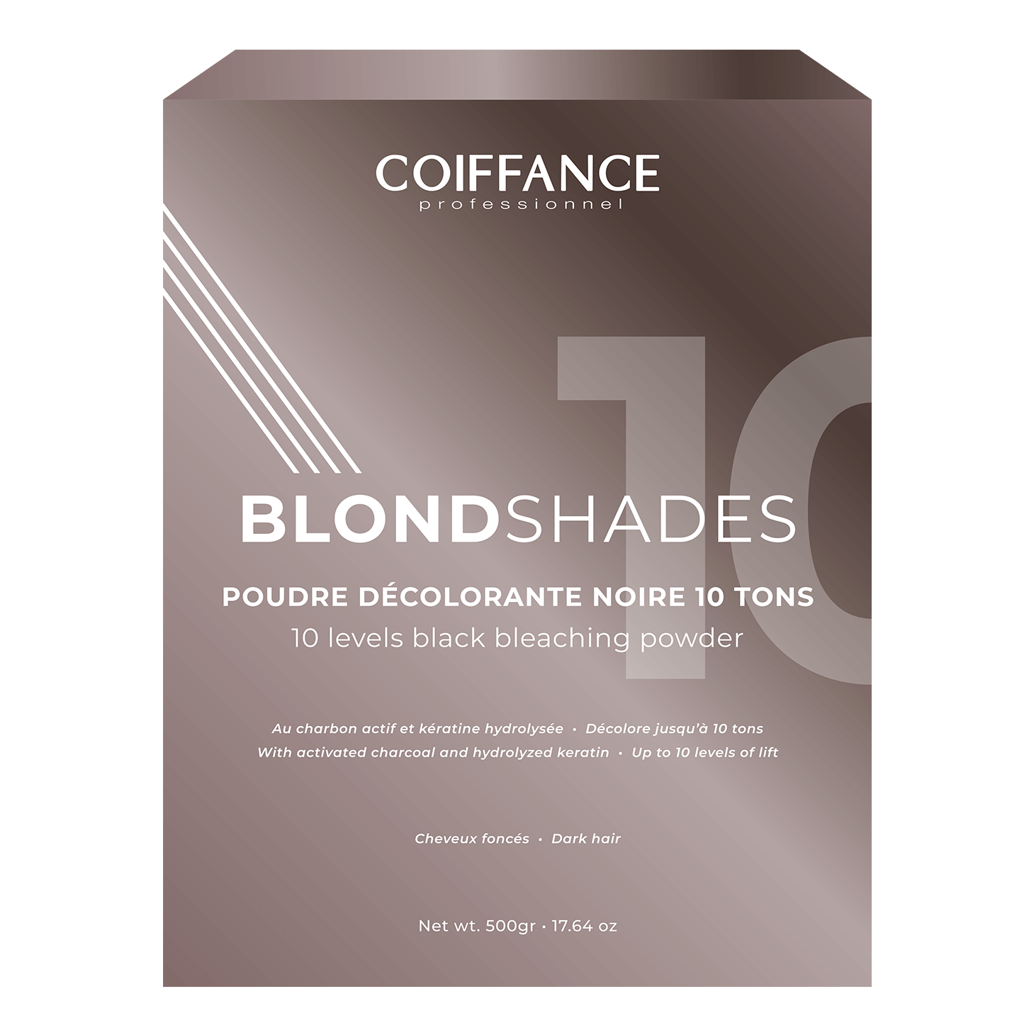 COIFFANCE, Осветляющая до 10 тонов чёрная пудра Blondshades, 500 гр.